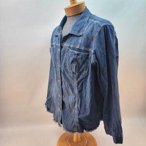 C Denim Womens Denim Jacket Size 26/28W